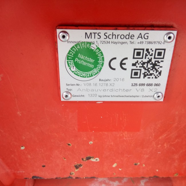 MTS Anbauverdichter V8 X2 R9 / SN V08.16.1278.X2