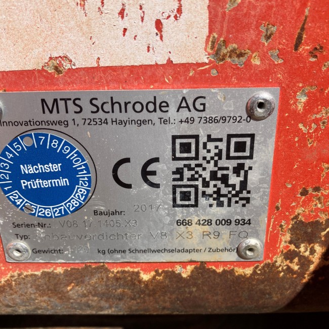 MTS-Anbauverdichter V8 X3 R9 VA / SN. V08.17.1405.X3 / ohne Adapter