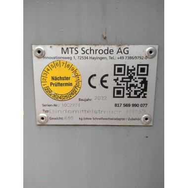 MTS-Bodenhexe e.p.m / SN: 1002274 mit Adapter OQ70/55